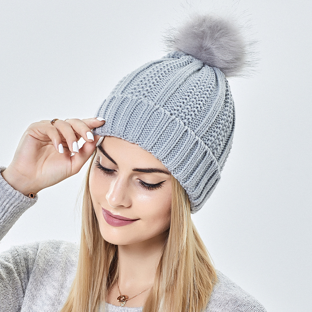 Satin Winter Pom Beanie